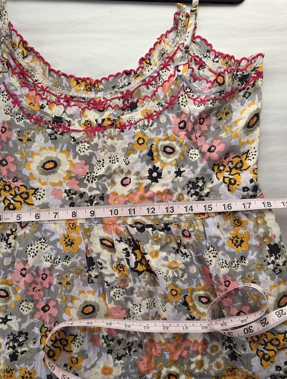 Natural Life Avery Embroidered Floral Tiered Midi Dress - Size Medium - Picture 11 of 11